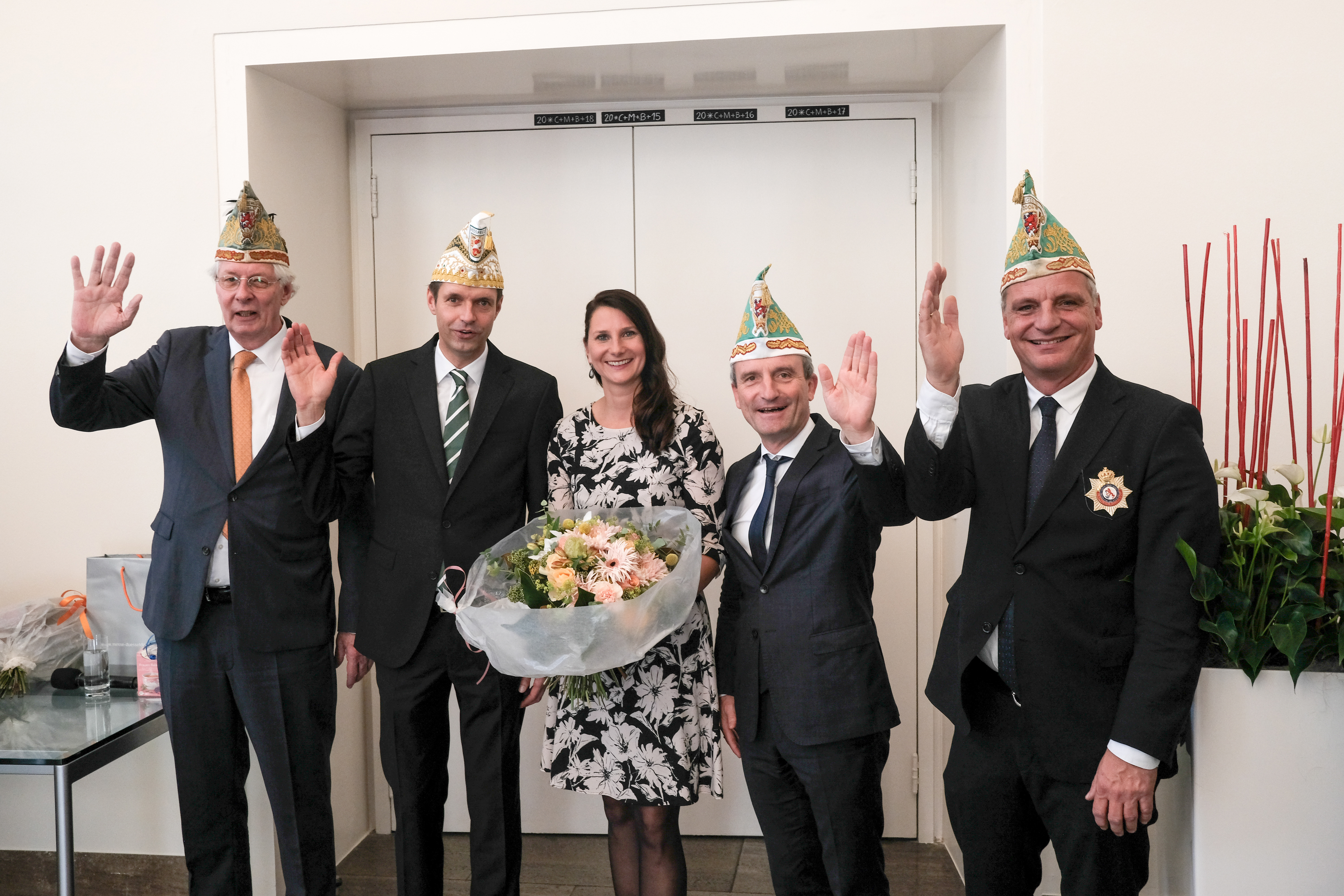 Düsseldorf 15.11.2018 Prinzenpaar Prinz Martin Meyer , Venetia Sabine Ilbertz Jan Wellem Saal Rathaus OB Thomas Geisel

Foto Michael Gstettenbauer Stadt Düsseldorf