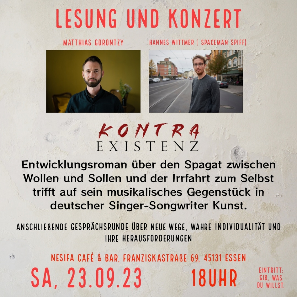 Kostenlose Kultur in Essen: Konzert und Lesung im Café 2 IMG 20230730 154418 549