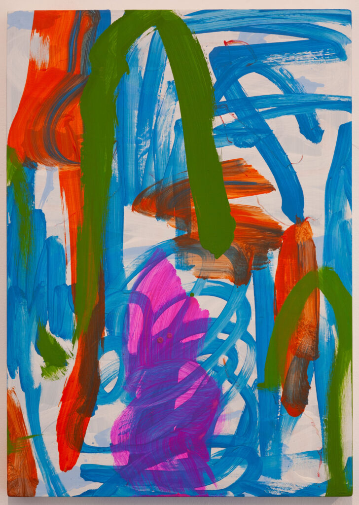 Wolfgang Schäfer zeigt „The secret of now“ im Bilker Bunker 1 Beyond cool 2026 85x60cm Acryl auf Holz MG 2770
